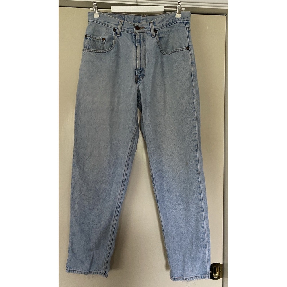 Vintage Levi's 545 Loose Fit Jeans 32x30 Brown‎ Tab Leather Patch Guatemala